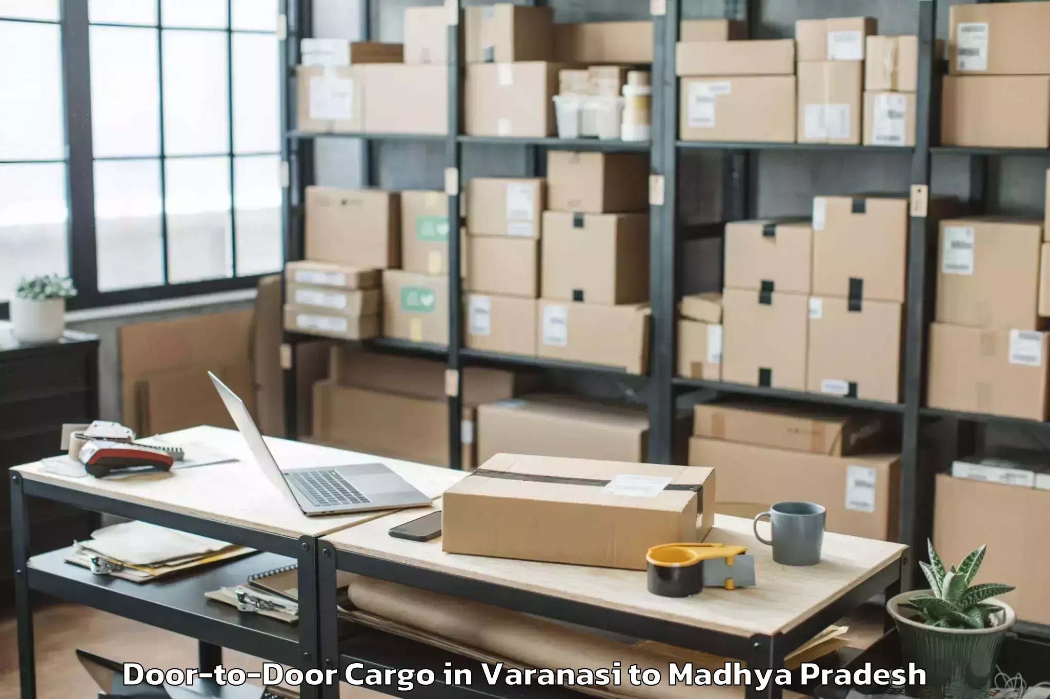 Professional Varanasi to Raghogarh Door To Door Cargo